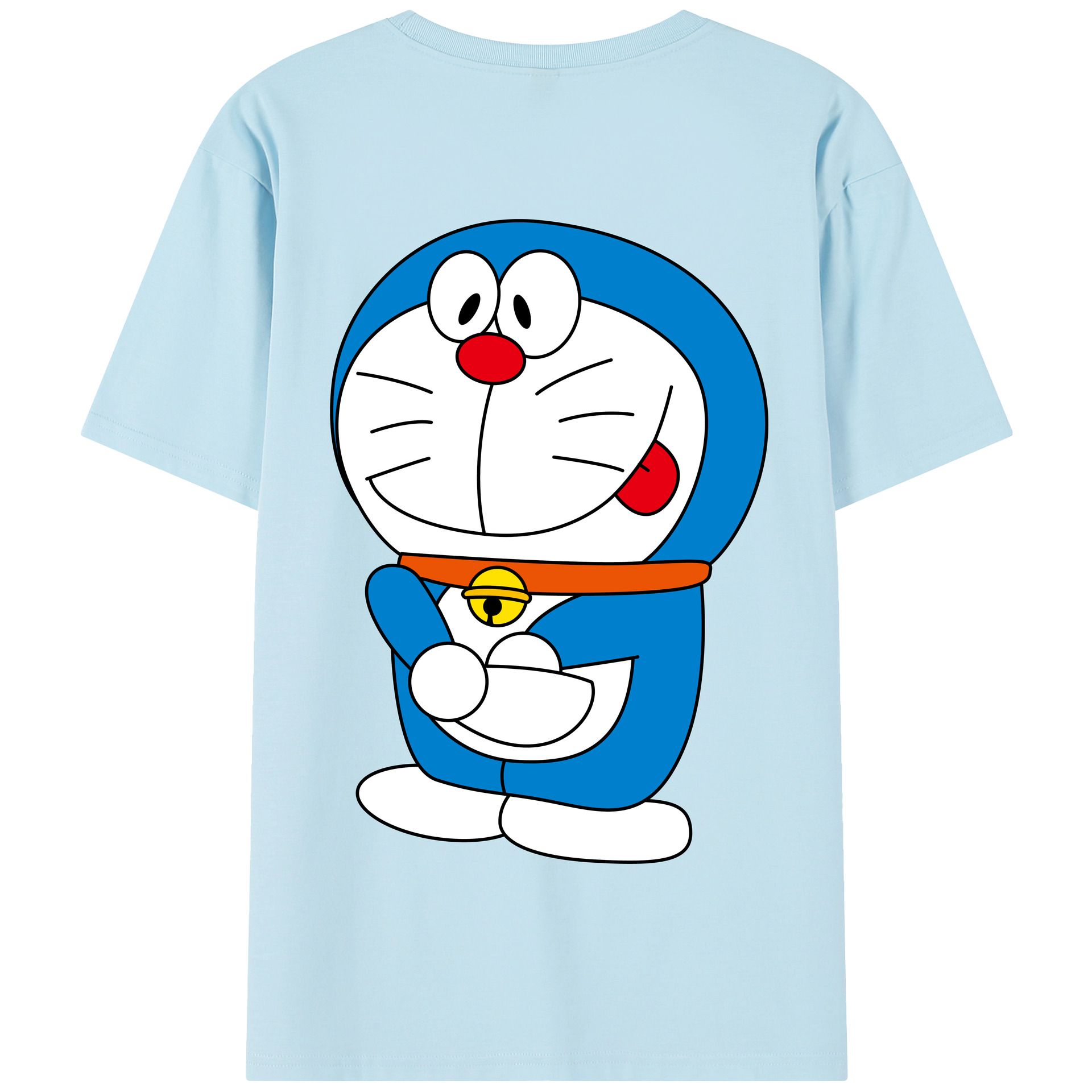 （画像用） ドラえもん Doraemon 綿100％半袖Tシャツ（背面プリント）